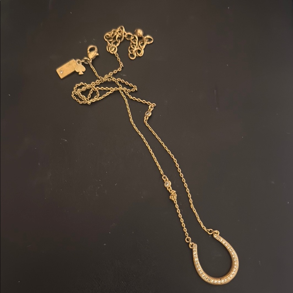 Kate Spade Gold Necklace with Organic Design